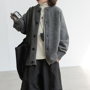 Pull cardigan pour enfants Automne Hiver 2026 Nouvelle arrivée Pull en tricot ample pour grands enfants Vêtements d'extérieur pour garçons Automne - Product Image 3