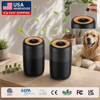 Purificateur d'air portable compact à faible bruit H13 HEPA pour la suppression des odeurs dans les petits espaces, idéal pour la table de chevet et la chambre à coucher, avec certifications OEM ODM CE RoHS FCC