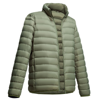 Veste en duvet pour homme à col montant avec rembourrage léger et chaud, disponible en cinq couleurs classiques et design personnalisable