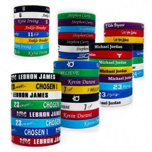 Bracelet de sport écologique sans minimum de commande, personnalisable avec nom, réglable, en silicone pour le fitness - Product Image 4