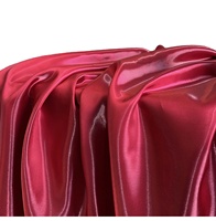 Tissu satiné liquide métallique brillant de luxe 100 % polyester antistatique, très demandé, pour vêtements de mariage et rideaux