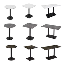 Tables en dalles de pierre pour usage commercial, idéales pour les salons de thé, cafés, restaurants occidentaux, restaurants de fondue ; Tables sur mesure