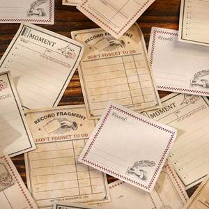 Cuaderno de Notas de Papel con Diseño Retro Poético, 4 Estilos Únicos, Decoración DIY, Diario Práctico de Hojas Sueltas con Función de Memo - Product Image 1