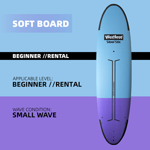 Vente en gros d'usine OEM de planches de surf |   Planche de surf pour débutants 8'0" 98L en fibre de verre souple, mousse EPS et époxy, design sous vide - Product Image 5
