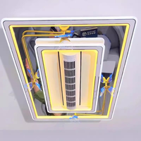 Ventilateur LED silencieux sans pales, à commande anglaise, personnalisé, transfrontalier, protection oculaire spectre complet, en ABS et métal