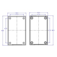Boîtier de projet compact en plastique ABS, coque personnalisée pour carte PCB, boîtier de jonction DIY, boîtier électronique, indice de protection IP54, certifié ISO9001