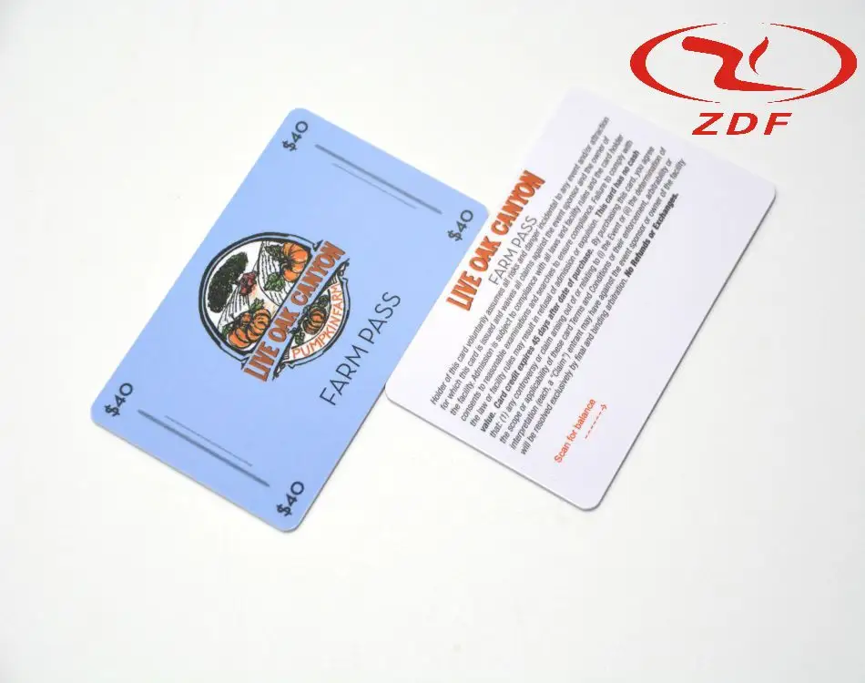 Cartões de membro para presente imprimíveis personalizados com mini chip Ntag215 e símbolo $