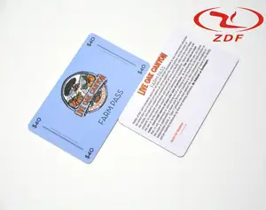 Kartu keanggotaan hadiah cetak kustom dengan label Mini Chip Ntag215 dan $ Simbol