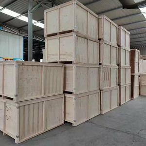 Boîte d'emballage en bois Uzu 1000x1000x1000 en contreplaqué pour la logistique générale, l'emballage, les machines et le stockage d'équipements - Product Image 1