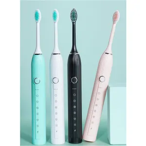 Commercio all'ingrosso di qualità per adulti spazzolino da denti atomatico sbiancante ricaricabile personalizzato sonico elettrico con LED
