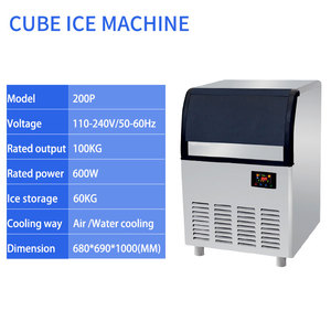 Usine <span class=keywords><strong>de</strong></span> fabrication <span class=keywords><strong>de</strong></span> glace en cubes <span class=keywords><strong>de</strong></span> 100 kg, machine à glace fabriquée en Chine par une usine <span class=keywords><strong>de</strong></span> fabrication <span class=keywords><strong>de</strong></span> glace, 110v 220v 240v - Product Image 3