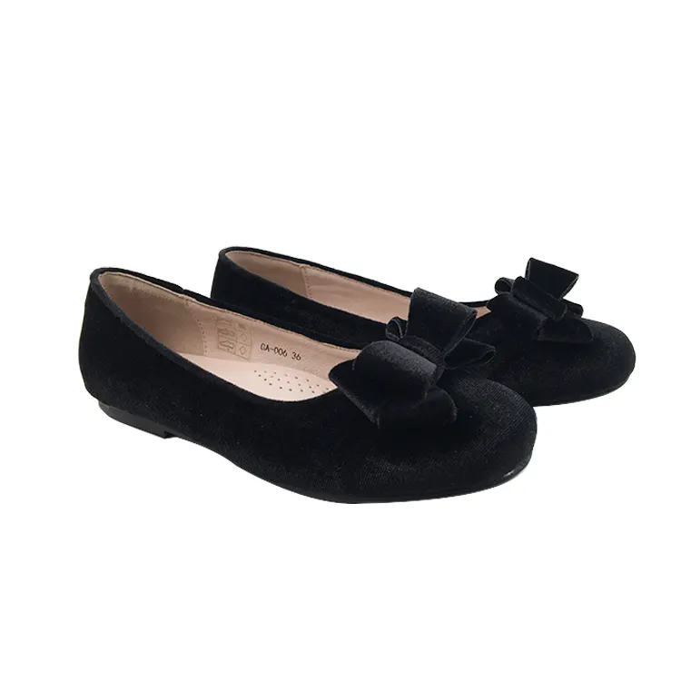 New fashion cute round toe bow snake pattern ladies suede loafers black leather casual shoes flats black size 8 shoes for women