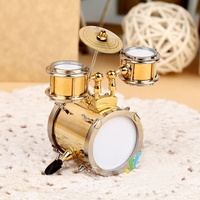Miniature d'instrument décorative pour la maison, ornement de micro de batterie, marimba et xylophone, cadeau de bureau pour les amateurs de musique