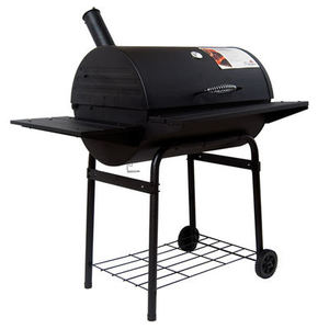 98X59X89cm Parrilla <span class=keywords><strong>de</strong></span> <span class=keywords><strong>barbacoa</strong></span> <span class=keywords><strong>de</strong></span> carbón portátil negra <span class=keywords><strong>de</strong></span> 18 pulgadas con <span class=keywords><strong>mesa</strong></span> auxiliar <span class=keywords><strong>de</strong></span> madera <span class=keywords><strong>Barbacoa</strong></span> - Product Image 2