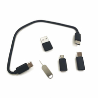 Nuevo regalo, soporte para teléfono móvil todo en uno, adaptador de estuche para tarjetas, juego de cables de carga, caja de accesorios para teléfono con cargador inalámbrico