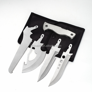 มีดอเนกประสงค์ สแตนเลสสตีล ปรับแต่งได้ตามต้องการ OEM/ODM มีดแคมป์ปิ้งอเนกประสงค์ EDC มีดเอาตัวรอดกลางแจ้ง DIY - Product Image 1
