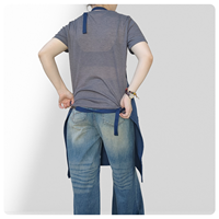 Tablier en toile sans manches tendance pour femme, avec logo personnalisé, pour usage domestique, restauration, cafétéria, salon de thé, nettoyage
