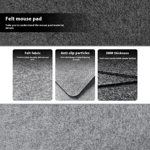 <span class=keywords><strong>Alfombrilla</strong></span> de ratón de fieltro de Color sólido Simple grande para <span class=keywords><strong>Amazon</strong></span>, antideslizante de plástico de goteo grueso para juegos y uso de oficina o <span class=keywords><strong>alfombrilla</strong></span> de caligrafía - Product Image 3