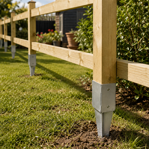 เหล็กเสียบเสาสำหรับยึดเสาไม้ในดิน ยี่ห้อซันส์บิลด์ สำหรับติดตั้งรั้วในสวนและจัดสวน - Product Image 6