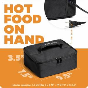 Portable 110V/220V 2-in-1 Handheld Stainless Steel Microwave Heatable Warmer Electric Lunch <b>Box</b> Eco-Friendly Large Office - Product Image 4