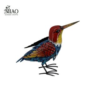 Scherpe Vogel Sculptuur Metalen Tuin Kunst Staande Decoratie Handgemaakte Duurzame Weerbestendige Tuin Geschenken Ornamenten Lente - Product Image 4