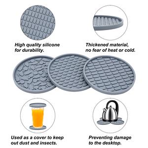 Nouvel ensemble de vaisselle d'extérieur en silicone à motif classique populaire, comprenant un bol, une tasse et une assiette à polir, idéal pour les mariages - Product Image 3