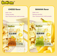 INDIAM Fournisseur direct d'usine Snacks à base de grains de maïs doux sans gluten, faibles en calories, saveur fromage, non frits, sains, goût sucré