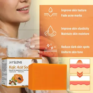 Hot Selling Wholesale Private Logo Handmade Bath Soap Brightening Whitening Lighten Skin <b>Care</b> Kojic Acid Soap Bar - Product Image 5