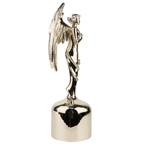 Trophée ange en métal argenté élégant, style antique moderne, pour cérémonie académique, événement, récompense, gravure personnalisée pour les réalisations artistiques et culturelles - Product Image 6