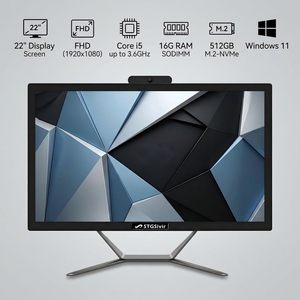 Computadora de Escritorio Todo en Uno StGSivir, Pantalla FHD de 22 Pulgadas, Core I5, 16G de Memoria, 512G SSD, Windows 11, Uso Empresarial - Product Image 2