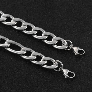Bracelet Chaîne Figaro en Acier Inoxydable Bijoux de Haute Qualité Vente Chaude Classique Hommes et Femmes Largeur 11,5 mm - Product Image 3