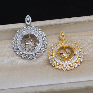 อุปกรณ์ทำจี้ไข่มุกเงินแท้ S925 ขนาด 11 มม. ฐานเปล่าสำหรับใส่จี้ ผลิตภัณฑ์กึ่งสำเร็จรูป JG5253 - Product Image 2