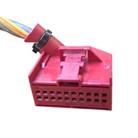 Carcasa de Receptáculo Original VW Audi de 20 Vías 8E0972420, Enchufe Rojo para Sistema MQS