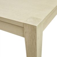 Table à manger en bois de chêne massif, style campagnard américain, extensible, personnalisable, luxueuse et confortable pour la salle à manger
