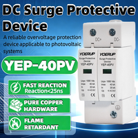 Parafoudre solaire photovoltaïque DC 1000V 800V 600V 500V pour maison, dispositif de protection basse tension Type 2 T2 20kA 40kA, dispositifs de protection contre les surtensions