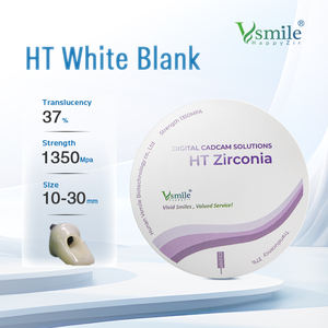 Vsmile 98mm HT blocco <span class=keywords><strong>Zirconia</strong></span> bianco 1350 Mpa per laboratorio dentale macchina fresatrice Cadcam - Product Image 3