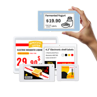 Etiqueta de Precio Electrónica E Ink de 2.13 Pulgadas, Etiqueta Digital para Estantes, Resistente al Agua, Pantalla ESL para Supermercados y Comercios Minoristas