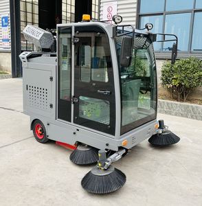 Nouvelle autoportée électrique avec moteur et châssis transparent pour le nettoyage des routes et des sols d'usine, batterie grande capacité standard 48V 63AH P - Product Image 1