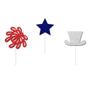 Palmy, decoración de fiesta del Día DE LA Independencia americana de alta calidad, 4 de julio, adornos para cupcakes, suministros para fiestas patrióticas - Product Image 4