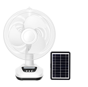 Solar Table Fan <b>Rechargeable</b> <b>Led</b> Fan 12 Inch Emergency Desk Fan <b>Rechargeable</b> EP-3212 <b>Rechargeable</b> Fan With Solar P - Product Image 2