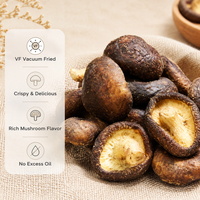 OEM Bulk VF Shiitake Champignon Chips Hard Vacuümgefrituurd Knapperig Geen Overige Olie Rijke Umami Snack Klaar om te Eten 10kg 12-Maanden Houdbaarheid