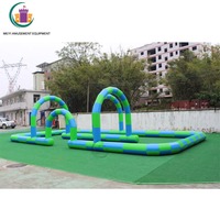 Piste gonflable de karting, barrière de piste, Ball Zorb, pour enfants et adultes, pour l'extérieur, 12mL, livraison gratuite