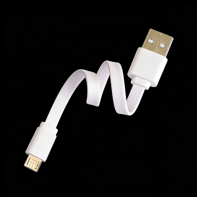 GXD 50cm Micro Noodle USB Cable 0.5m V8 Flat Cord with PVC Material for Android/ Type-C Charging