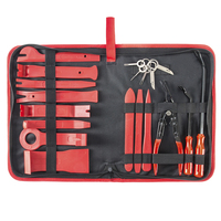 Pince pour voiture, ensemble d'outils de démontage de panneaux de porte intérieurs, kit d'outils de démontage de garnitures automatiques en plastique sans rayures, 19 pièces