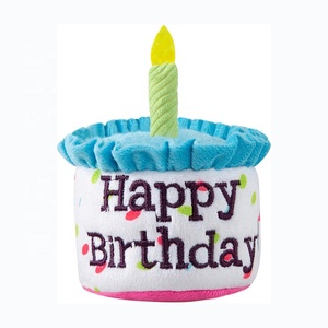 Giocattoli <span class=keywords><strong>per</strong></span> <span class=keywords><strong>cani</strong></span> <span class=keywords><strong>torta</strong></span> di compleanno forniture <span class=keywords><strong>per</strong></span> animali domestici <span class=keywords><strong>torta</strong></span> di buon compleanno a forma di cane cigolante giocattoli <span class=keywords><strong>per</strong></span> regalo - Product Image 1