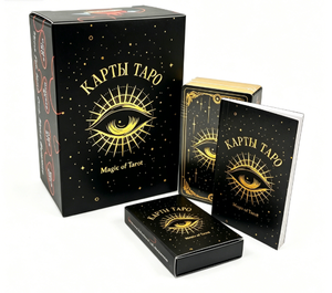 Kartu Permainan Kertas Desain Personalisasi Cetak Kustom Harga Terjangkau Dengan Buku Panduan Set Kartu Tarot - Product Image 1