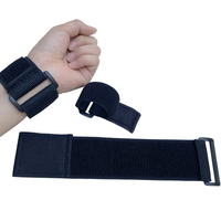 Attache de câble réutilisable à double face, taille personnalisée, logo imprimé, sangle élastique réglable à crochet et boucle avec boucle