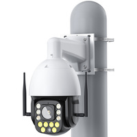 8 Inci WiFi 5MP 4K Audio Dua Arah IP66 50X Zoom Optik CMOS Penglihatan Malam Deteksi Manusia Keamanan Luar Ruangan Kartu SIM 4G Kartu Memori