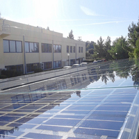 Personnalisé 500W 600W 700W Panneau solaire BIPV transparent sans cadre avec double verre