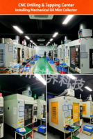 Collecteur de brume d'huile mécanique haute efficacité multi-étages robuste pour atelier de machines CNC